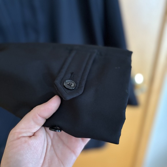 Ralph Lauren LRL Mens Size L Overcoat Jacket Dress Coat Black Front Pockets - Picture 4 of 12